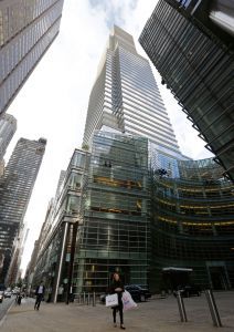 Ang Bloomberg LP Tower, na naglalaman ng Bloomberg News sa New York. Bloomberg LP, isang financial data at news company. (AP Photo/Kathy Willens)