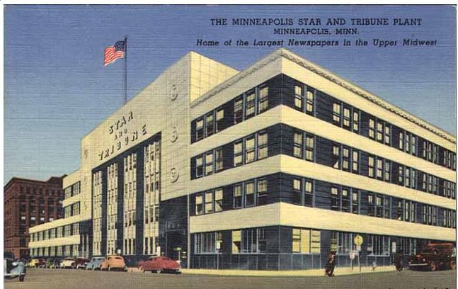 Ett vykort från 1950 från Star Tribune. (Foto med tillstånd från Minneapolis Star Tribune)
