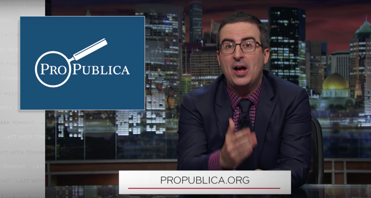 ProPublica отмечает всплеск пожертвований после сегмента Трампа Джона Оливера.
