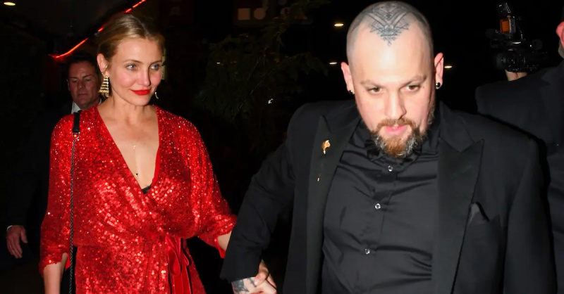 Cameron Diaz és Benji Madden 2018. április 14-én látható Los Angelesben