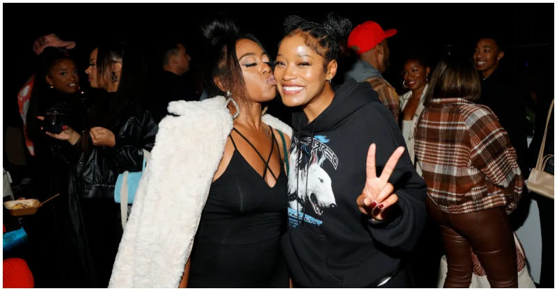 (de gauche à droite) : Dominique Perry et Keke Palmer