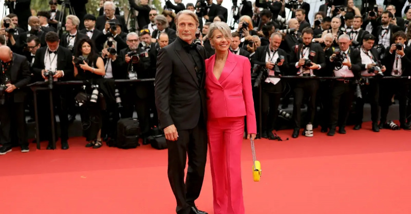 Mads Mikelsens un Hanne Jacobsen apmeklē Kannu kinofestivālu