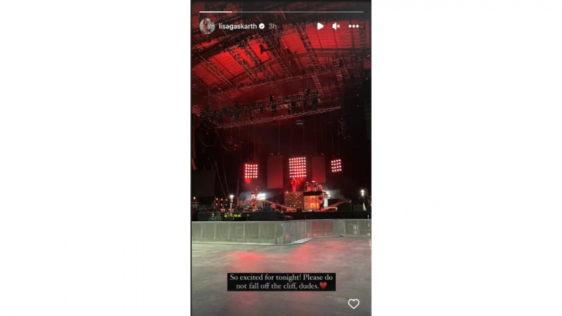 Histoire Instagram de Lisa Gaskarth