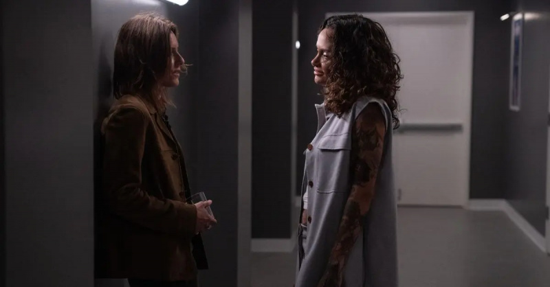 (l-r): Katherine Moennig ir Kehlani kaip Shane'as ir Ivy'The L Word: Generation Q' Season 3.