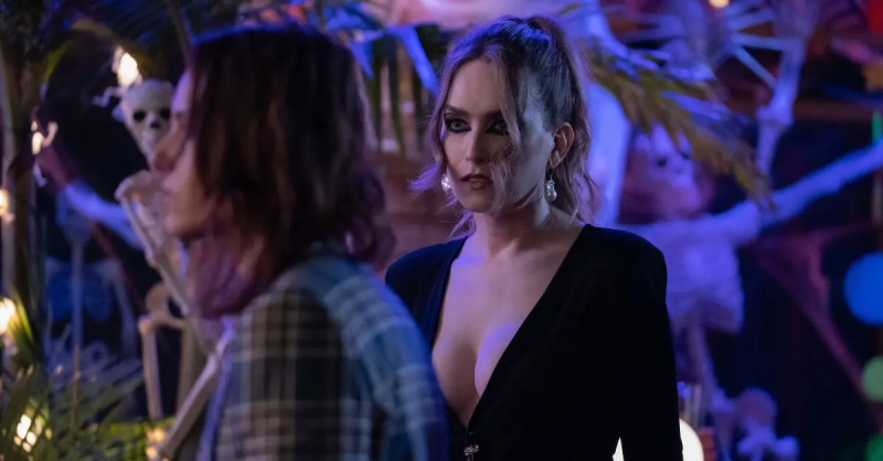 Katherine Moennig ir Jaime Clayton kaip Shane'as ir Tess'The L Word: Generation Q' Season 3..