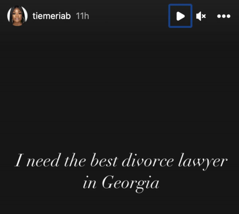 Captures d'écran de Tiemeria's instagram page about yung bleu cheating