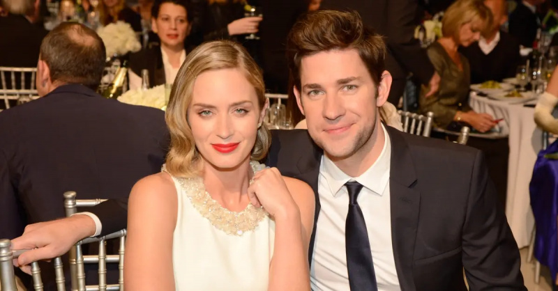 Emily Blunt y John Krasinski durante la 18ª edición anual de la crítica' Choice Movie Awards.