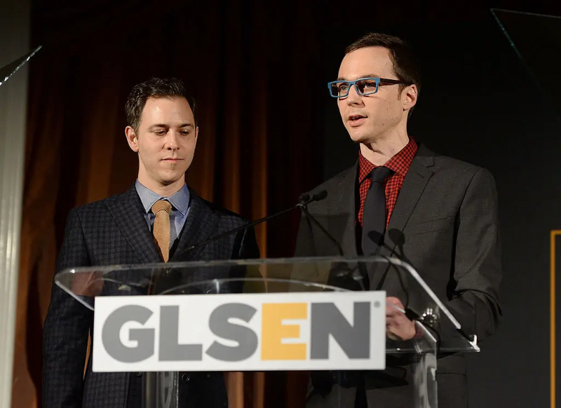 jim parsons at todd spiewak sa GLSEN