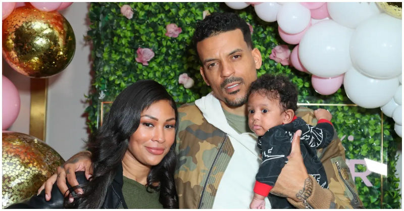 (从左至右):Anansa Sims、Matt Barnes 和他们的儿子 Ashton