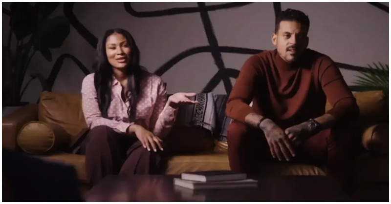 (从左至右):阿南萨·西姆斯 (Anansa Sims) 和马特·巴恩斯 (Matt Barnes) 接受治疗'The Barnes Bunch'