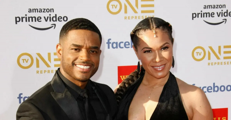 (왼쪽부터): 라렌즈 테이트(Larenz Tate)와 그의 아내 토마시나 패럿(Tomasina Parrott)