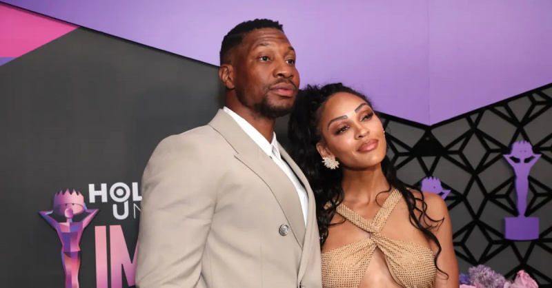 (l-r): Jonathan Majors og Meagan Good