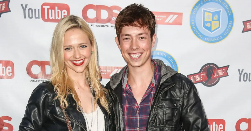 (da sinistra a destra): Johanna Braddy e Josh Blaylock a un evento su YouTube