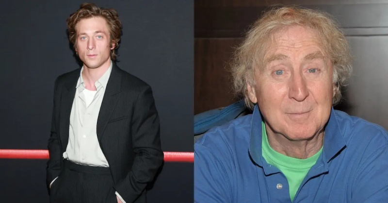 Jeremy Allen White w 2023 r. i Gene Wilder w 2010 r., obaj w Los Angeles
