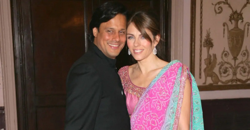 Elizabeth Hurley ir Arun Nayar