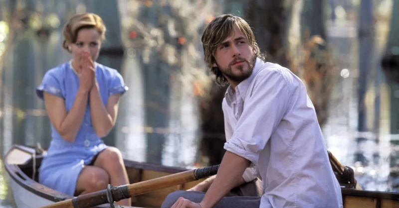 Ryan Gosling ja Rachel McAdams mukana'The Notebook'