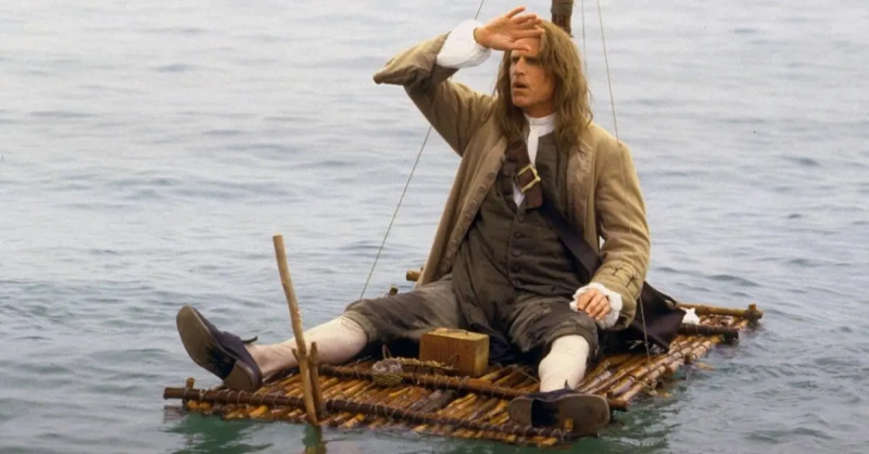1996年のミニシリーズのワンシーンでのテッド・ダンソン'Gulliver's Travels.'
