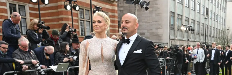 Gianluca Cugnetto và Hannah Waddingham.
