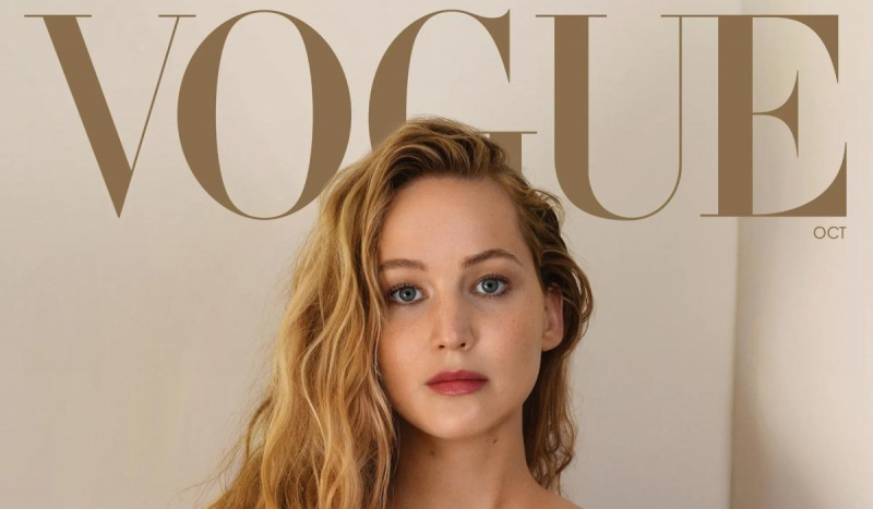   Jennifer Lawrence sulla copertina di'Vogue,' October 2022