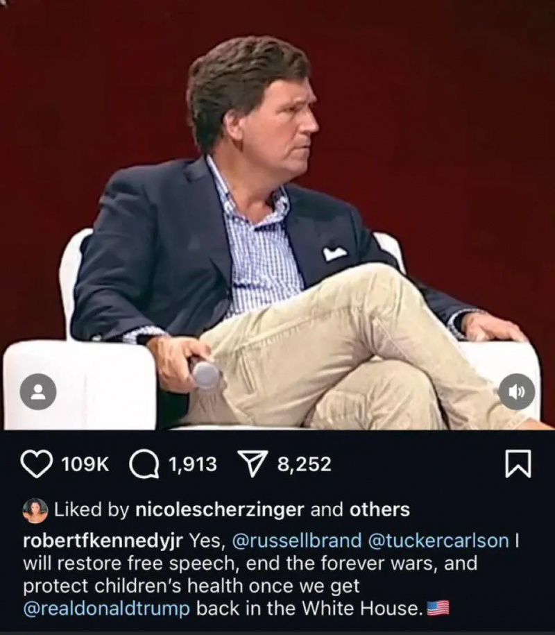 Redditor u/hairtie1 objavio je snimku zaslona koja pokazuje da je Nicole lajkala Instagram objavu Roberta F. Kennedyja Jr.