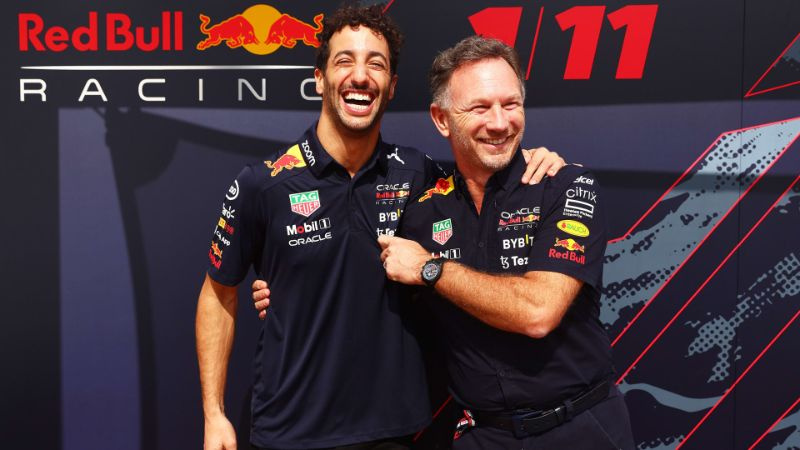 Danielis Ricciardo Red Bull: F1 čempiono sėkmės sekimas