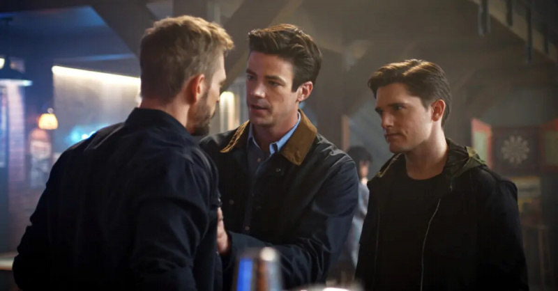 Jon Cor, Grant Gustin 및 Andy Mientus'The Flash.'