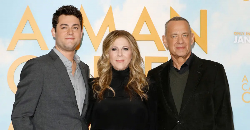Tom et Truman Hanks avec Rita Wilson