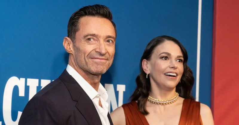 (kiri-kanan): Hugh Jackman dan Sutton Foster