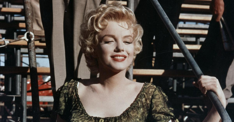 Marilyn Monroe no set de'Bus Stop.'