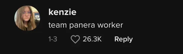 Коментар tiktok про працівника Panera, що проїжджає, не обслуговує галасливу дитину