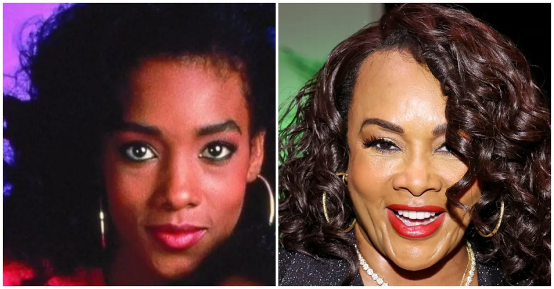 (l-r): Vivica A. Fox kaip Maya Reubens'Generations,'/Vivica A. Fox smiling on the red carpet
