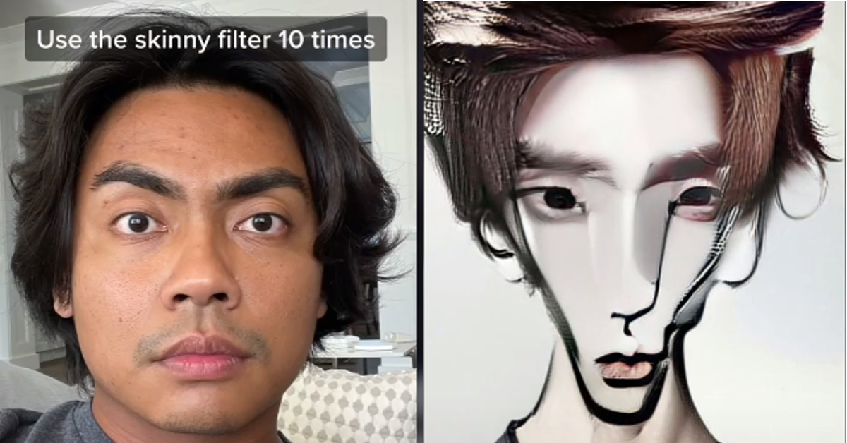 Použijte příliš hubený filtr na TikTok a budete vypadat jako mimozemšťan