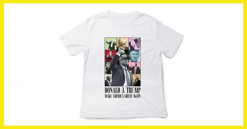 Los Swifties atacan a Trump por su vergonzosa imitación de la camiseta Era Tour de Taylor Swift