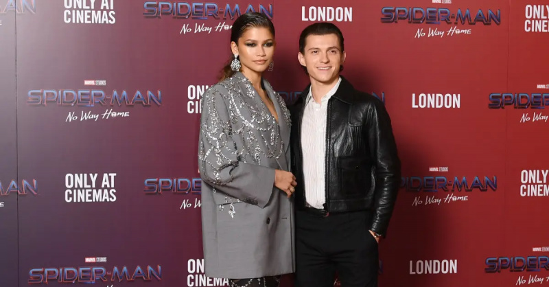 Zendaya e Tom Holland partecipano alla première londinese di'Spider-Man: No Way Home' on Dec. 5, 2021.