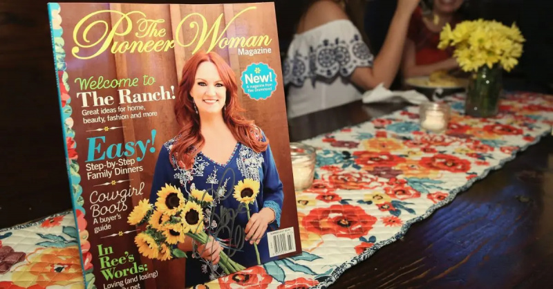 Rī Dramonda uz žurnāla The Pioneer Woman vāka 2017. gadā Ņujorkas svinību laikā
