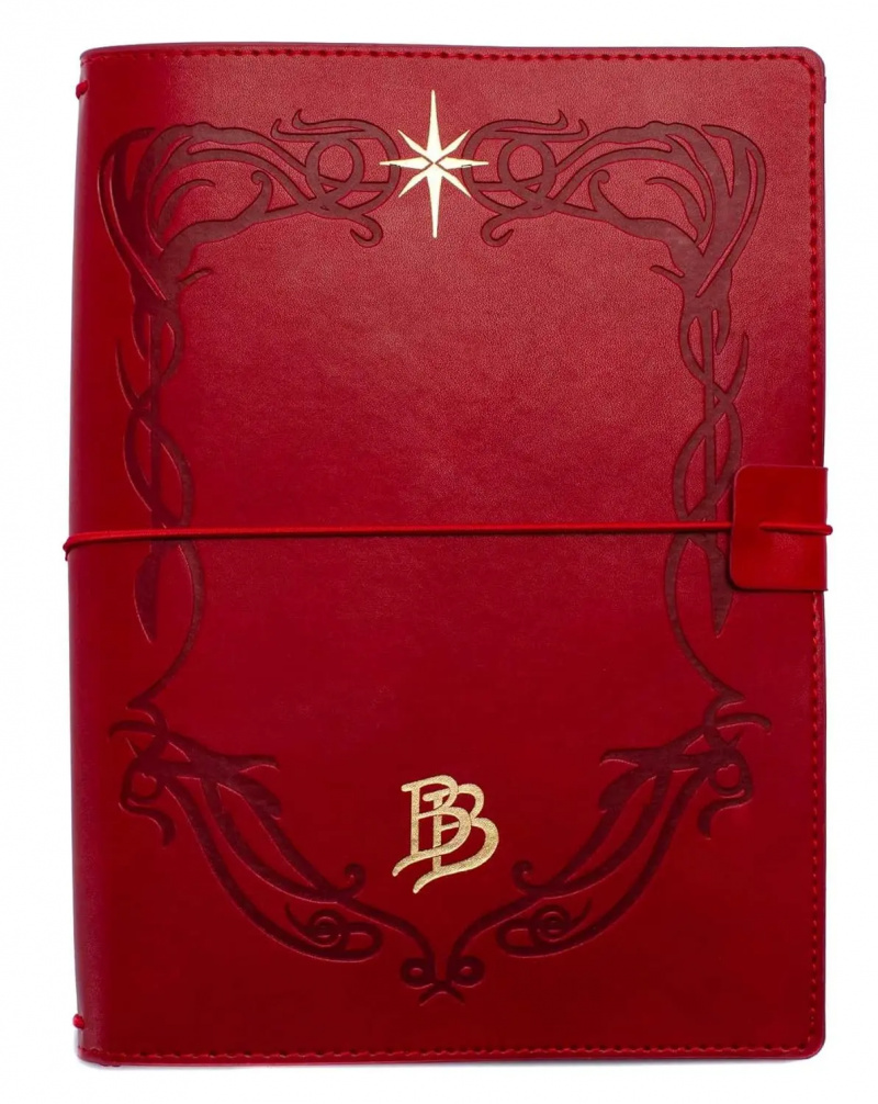   Kırmızı deri bir defter