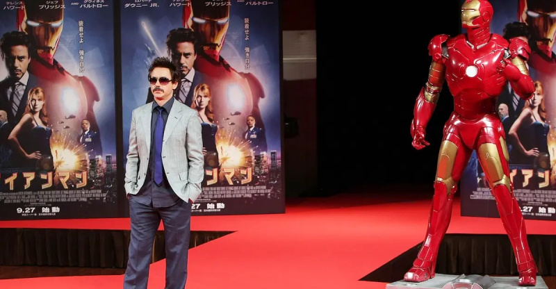 Robert Downey Jr. színész a'Iron Man' Press Conference at Shinagawa Prince Hotel on September 3, 2008 in Tokyo, Japan