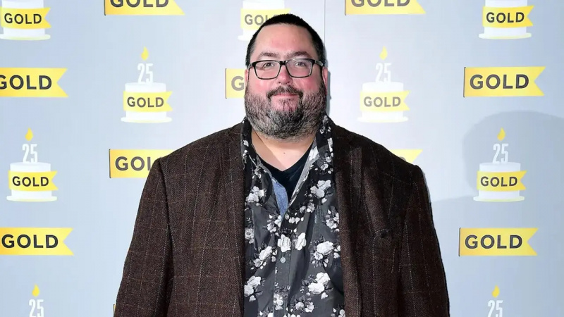 Ewen MacIntosh na Gold's 25th birthday party and the launch of UKTV Original Murder on the Blackpool Express on Oct. 11, 2017