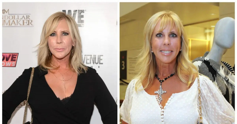 (kiri-kanan): Vicki Gunvalson pada 2017 dan Vicki pada 2010.