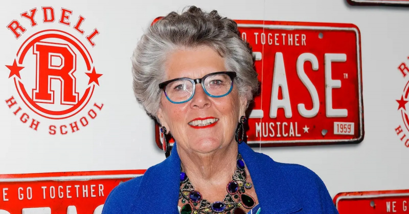 Prue Leith hadir'Grease' press night.