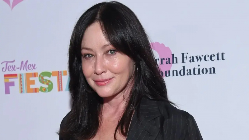 Shannen Doherty à la Fondation Farrah Fawcett's "Tex-Mex Fiesta" honoring Marcia Cross on Sept. 6, 2019