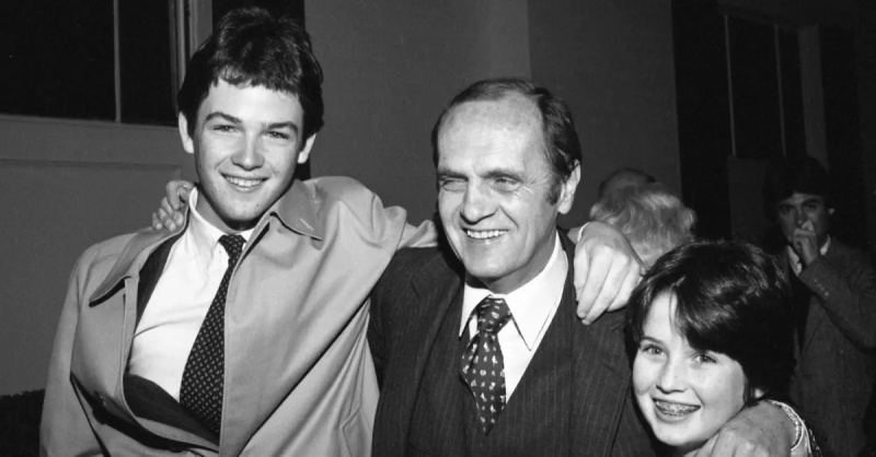 Bob Newhart mit Sohn Tim und Tochter Jennifer in den 1980er Jahren.