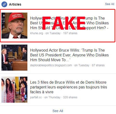 Bruce Willis a FB