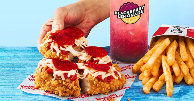 Le repas combo Chizza chez KFC