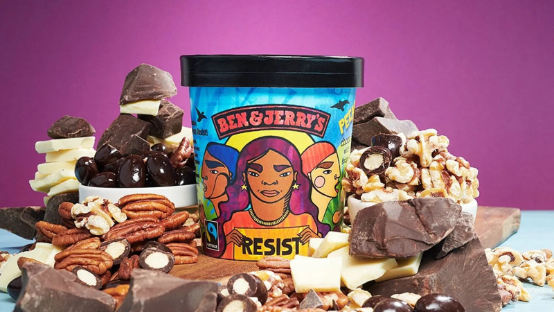 Ben & Jerry's Ice Cream is opgesloten in winkels, en velen denken dat het politiek is