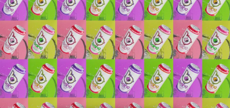 Padrão de bebidas energéticas Bang