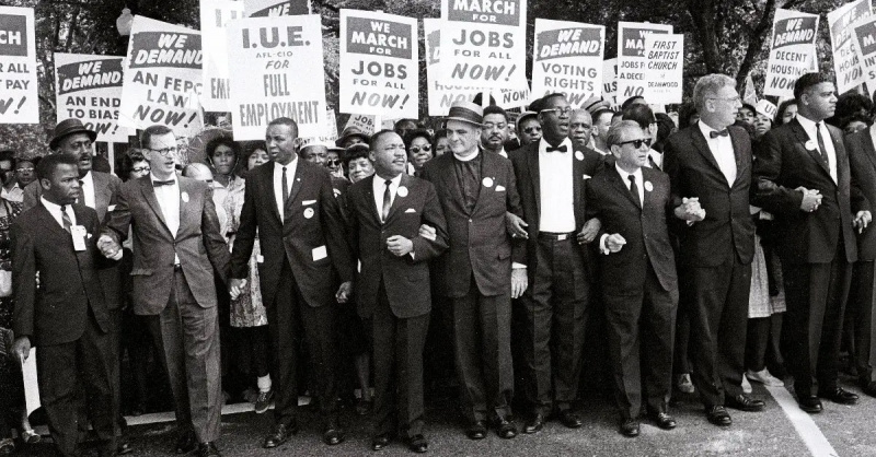Martinas Lutheris Kingas jaunesnysis žygis Vašingtone 1963 m