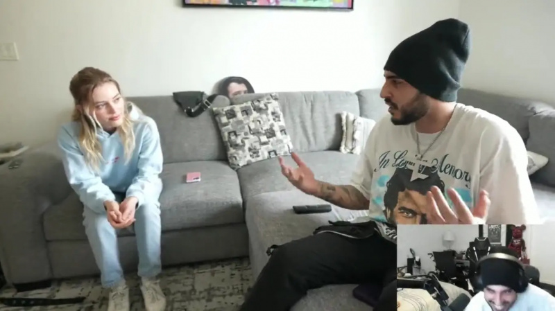 FaZe Rain y Grace discutiendo en persona