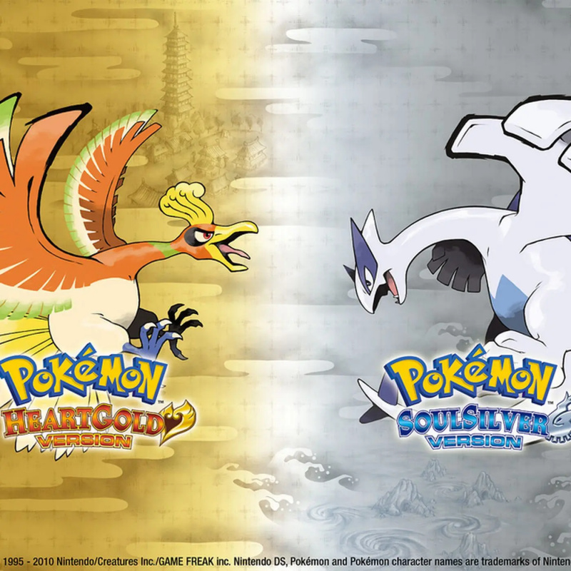 Logotipos de Pokémon Heart Gold y Soul Silver