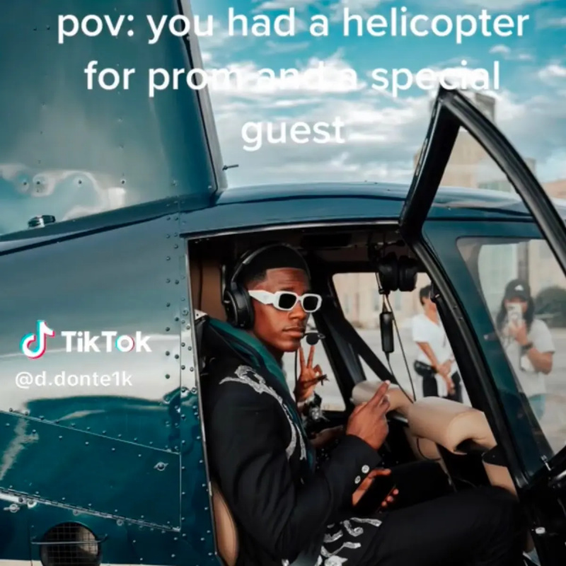 teen in maturitní helikoptéra na maturitní ples poslat pryč